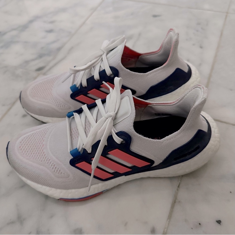 Blue/Orange/Light Grey Adidas Ultraboost